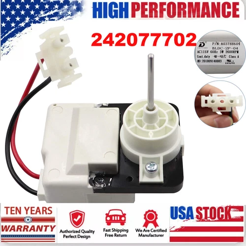 Refrigerator Evaporator Fan Motor For Frigidaire Kenmore Blower Motor 242077702