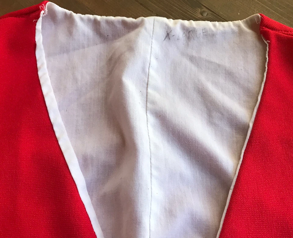 chaleco rojo circo payaso disfraz forrado vintage Foto 3 de 4