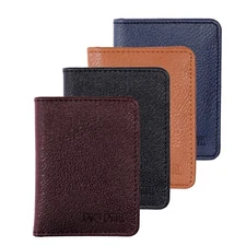 DUO DUFFEL Unisex PU Leather Credit Card Holder with RFID Protected