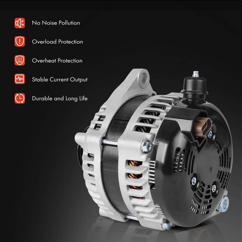 New 200 Amp Alternator For 2012-2017 Ford F-150 3.5L & 3.7L V6 - 12V CW 6-Groove Pulley 6 thumbnail image