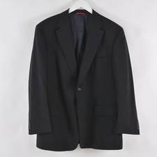 Mario Barutti X-Change Men Blazer Suit Jacket Size S46 Dark Gray Black 2 Button