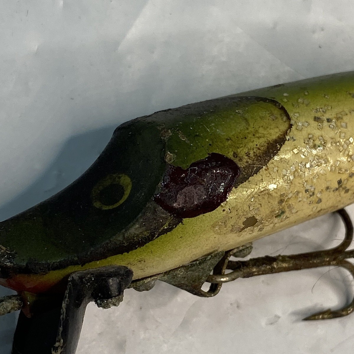 Vintage Heddon Fishing Lure RARE black HONG KONG Marked Bill Vintage Heddon Fishing Lure RARE black HONG KONG Marked Bill