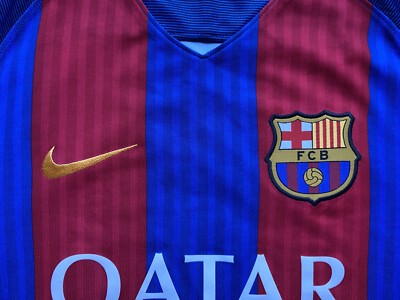 BARCELONA 2016 2017 HOME FOOTBALL SHIRT SOCCER JERSEY NIKE 776850