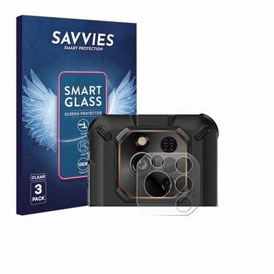 3x Savvies Schutzglas für Ulefone RugOne Xever 7 Pro (NUR Kameraschutz) Panzer 
