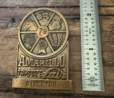 Vintage 1979 Amarillo Texas Tri-State Fair Director Pin