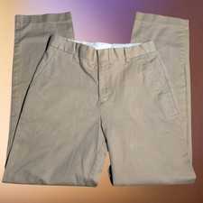 Chaps Women’s Khaki Dress Pants Size 16 Regular Cotton Spandex Stretch Beige
