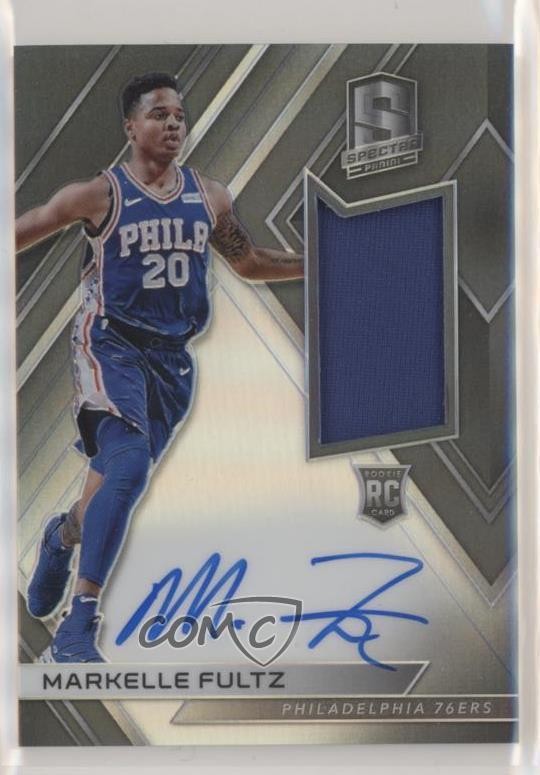 2017-18 Panini Spectra Jersey 222/299 Markelle Fultz #102 Rookie Auto RC fm0
