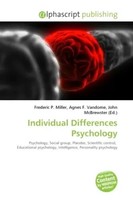 Frederic P. Miller (U. A.) | Individual Differences Psychology | Taschenbuch
