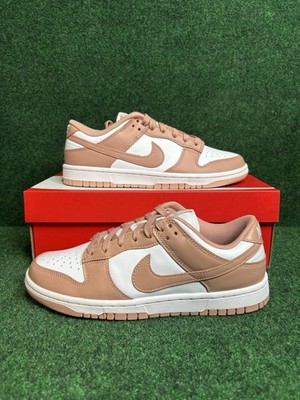 Nike Dunk Low Rose Whisper Athletic Shoes Womens Size 9 White Rose Whisper New