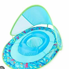 New/Never Used SwimWays Infant Baby (3-9mo)Spring Float w/Adjustable Sun Canopy 