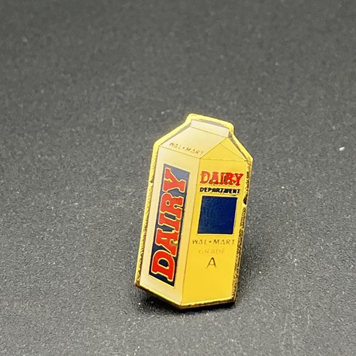 Walmart Dairy Department Milk Carton Lapel Hat Pin