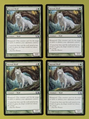 Sacred Wolf x4 Magic 2012 M12 4x Playset Magic the Gathering MTG