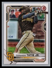 2021 Bowman Baseball#87 Fernando Tatis Jr. Paper Base Set Card San Diego Padres