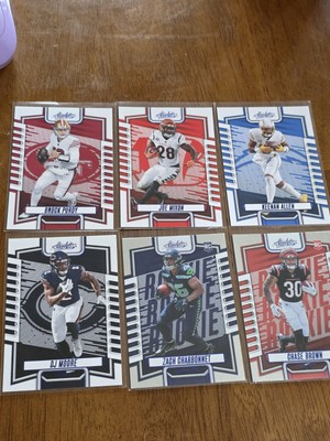 Lot of 6 Cards 2023 Panini Absolute Blue Parallels