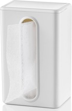 Magnetic Dryer Sheet Holder Container Dispenser,Plastic,Cream White  Wall Dryer