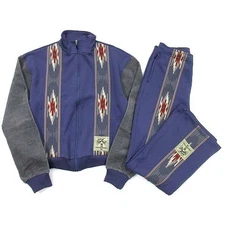 KAPITAL Jersey KOCHI & ZEPHYR Track Jacket & Pants Purple Men’s Set 3 New