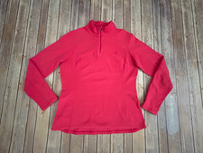 The North Face Polartec 1/4 Zip Pink Fleece Sweater Jacket Women  s Size Medium