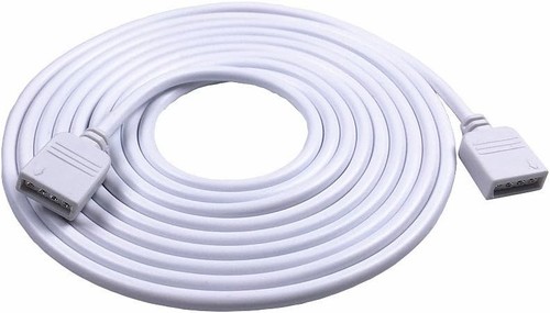 2PCS 5M 16.4ft 4 Color RGB Extension Cable LED Strip Connector White - Picture 2 of 4