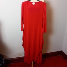 Women's Isabi Red maxi Long Dress Size UK 12