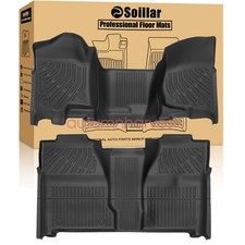 Tpe Floor Mats Liners For 2007-2013 Silverado Sierra 150025003500 Hd Crew Cab
