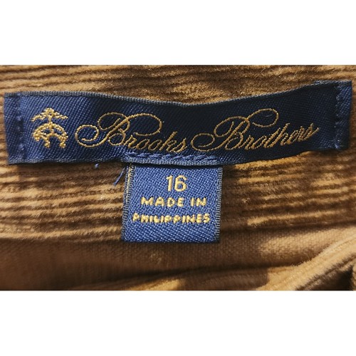 Brooks Brothers Womens Corduroy Pants Size 16 Brown Classic Fit - Picture 3 of 6