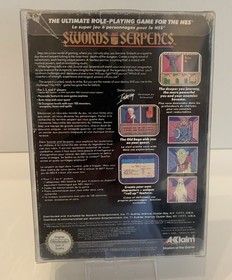 Swords and Serpents Nintendo Nes OVP CIB Excellent Condition Authentic