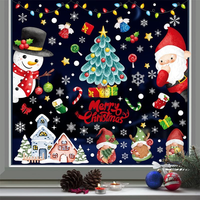 210 StüCk Weihnachten Fensterbilder, Fensterdeko Weihnachten PVC Weihnachtsdeko