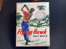 Vintage Box of 12 Flying Hawk Golf Balls - One Dozen Unused