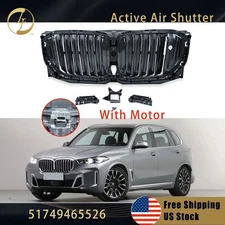 Front Radiator Air Shutter Grille w/ Motor For 2019-2023 BMW G05 X5 51749465526