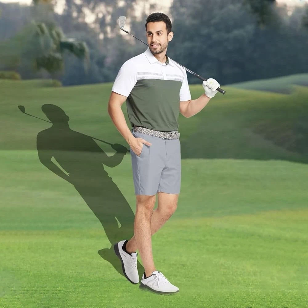 MAELREG Golf Shorts Men Quick Dry 9" Stretch Lightweight Water-Resistant 38