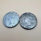 1923 Peace Silver Dollar Lot of 2 Vintage Collectible Coins