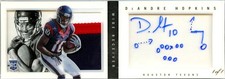 DEANDRE HOPKINS RC 2013 PANINI PLAYBOOK BOOKLET ROOKIE PATCH INSCRIBED AUTO 1/1