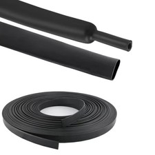 5 ft 1/16" Heat Shrink Tubing 2:1 - Black - Polyolefin Made in USA