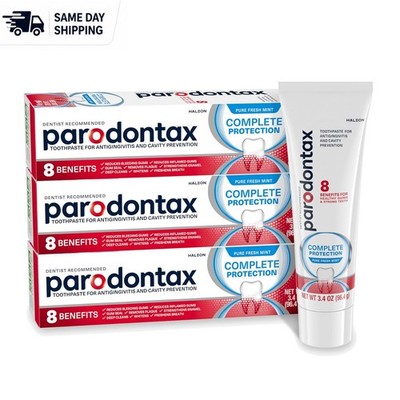 Complete Protection Gum Toothpaste - 3 Pack, Fresh Mint Flavor for Adults