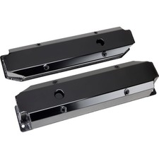Fabricated Big Block Mopar Valve Covers With Hole Black