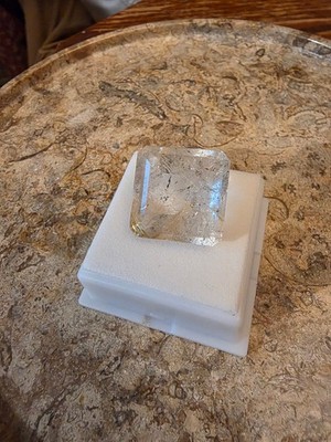 29.89 Carat Rare Transparent Topaz With Red Rutile Inclusion Fancy Octagon