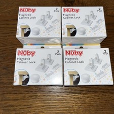 (E4) Lot of 8 Brand New Nuby Magnetic Cabinet Locks (2 per pack)