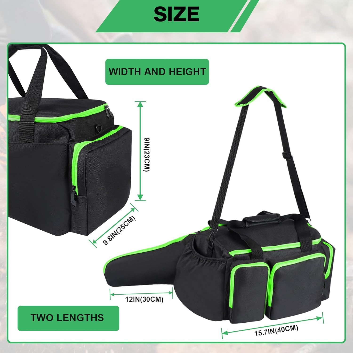 Chainsaw Case Chainsaw Storage Bag for DEWALT EGO Greenworks 10 & 12 Inch Co