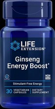 Ginseng Energy Boost 30 vegetarian capsules More energy, less stress 