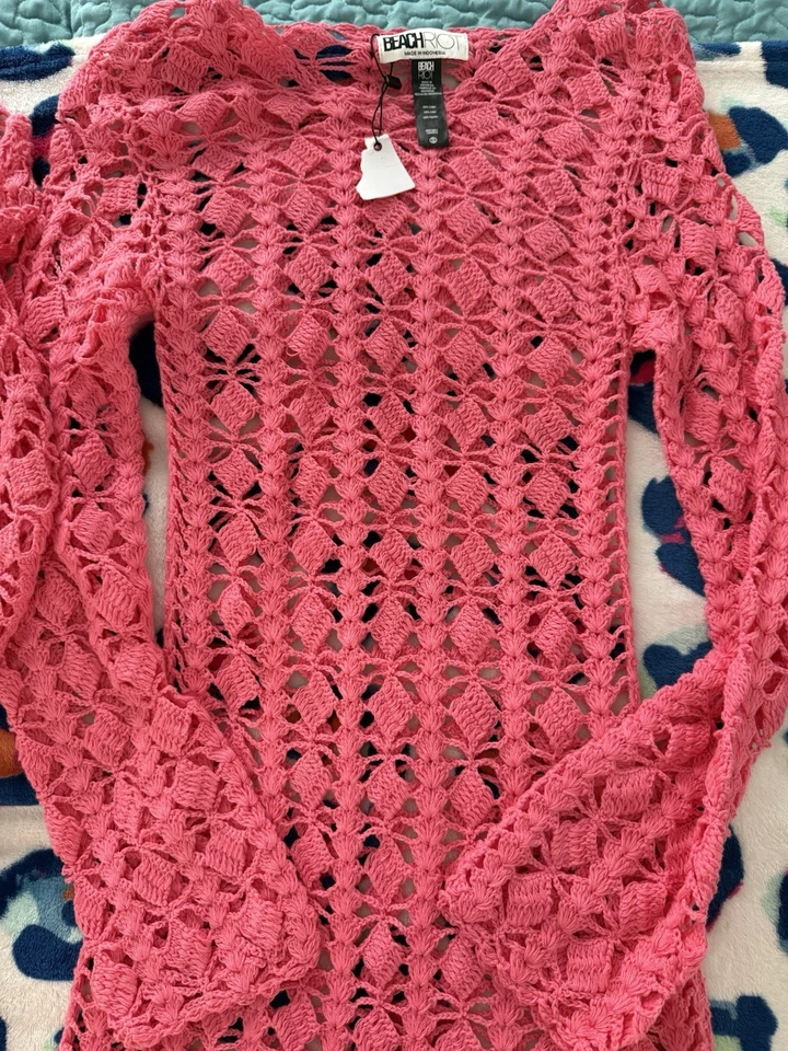 Vestido maxi Beach Riot Ariana Cover-Up rosa novo sem etiquetas, tamanho P - Imagem 4 de 4