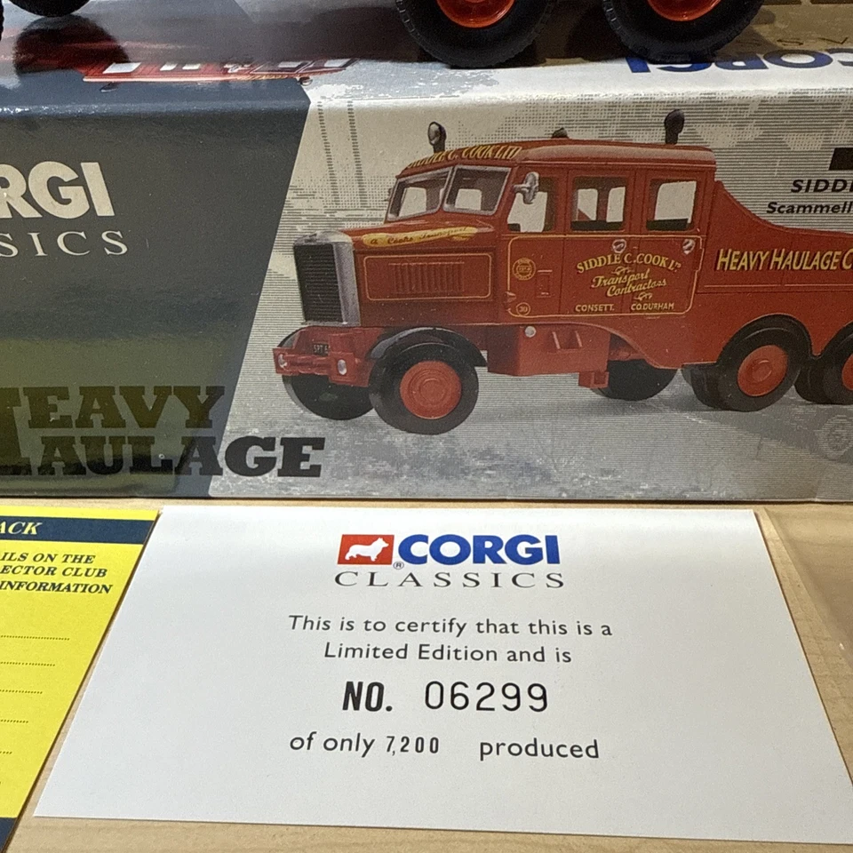 Corgi Classics #17501 Scammell Constructor SIDDLE C. COOK - Image 2 of 4