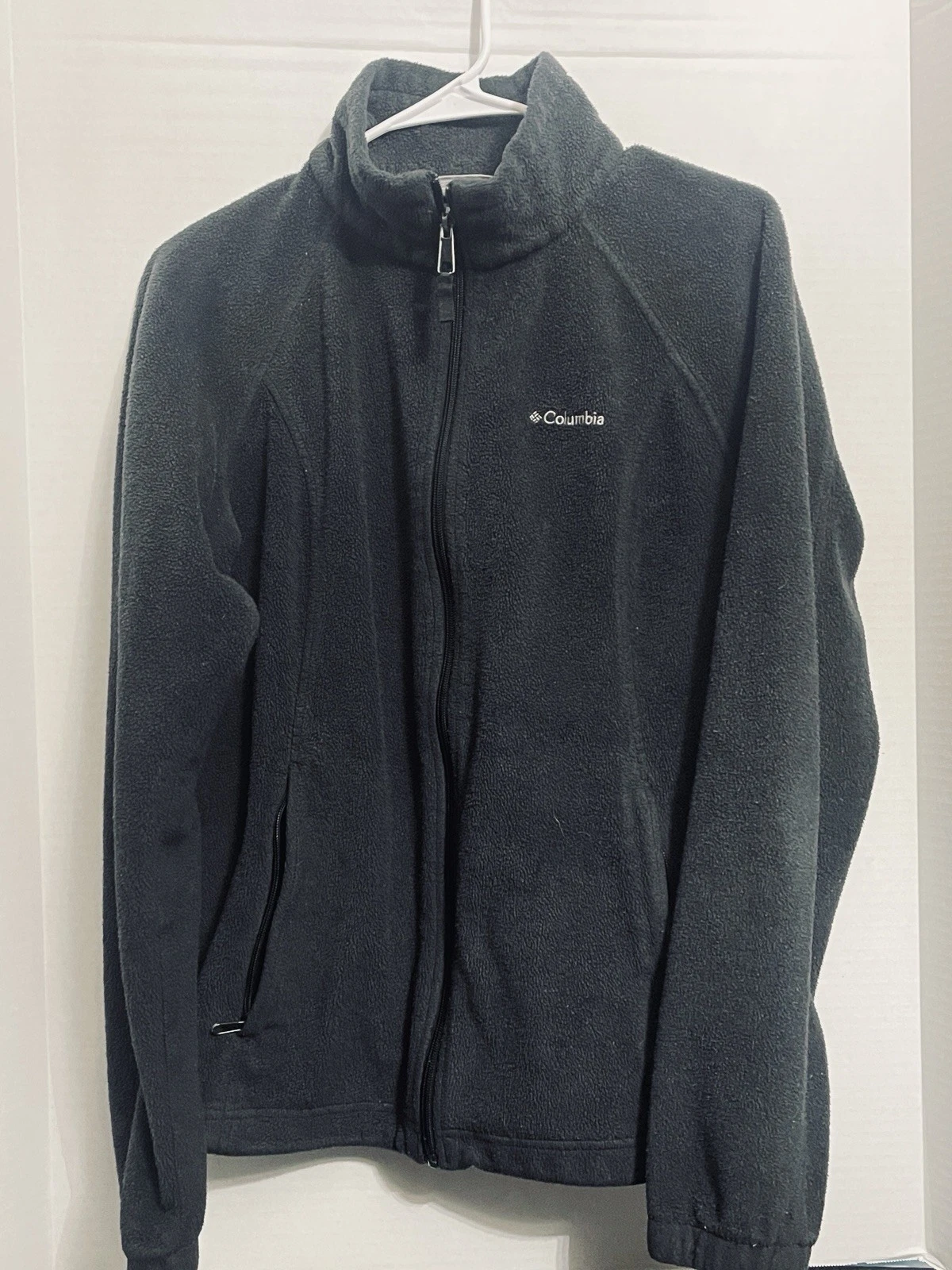 Columbia Black Full-Zip Fleece Jacket Mens Size Large