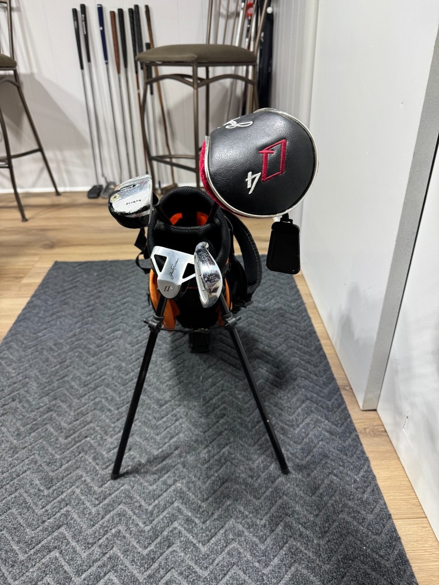 Junior Golf Set w/ Nicklaus Clubs & Powerbilt Bag - 4 Clubs - LH