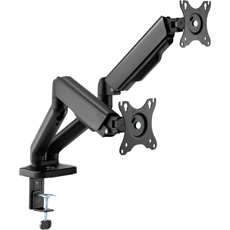 Support double écran PC 17-32 pouces bras articulé VESA bureau de gamer et de bureau