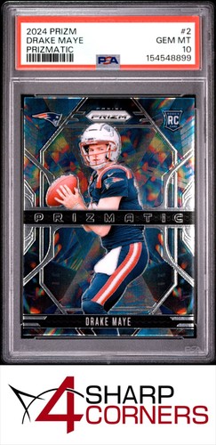 2024 PANINI PRIZM PRIZMATIC #2 DRAKE MAYE RC PATRIOTS PSA 10