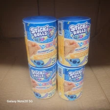 Lot Of 4 Pieces Disney Lilo & Stitch  Sticki Rolls Bracelet  Capsule Box NEW