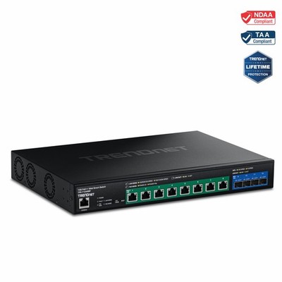 TRENDnet TPE-7124SBF 12-Port 10G PoE++ Web Smart Switch (720W)