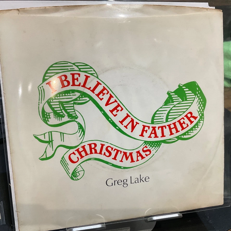 GREG LAKE 7" I BELIEVE IN FATHER CHRISTMAS 1975 MONO/STEREO PROMO M/ VG+ ELP - image 1 of 3