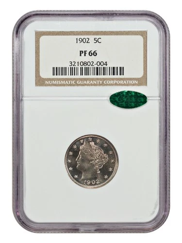 1902 5C NGC/CAC PR66 - Liberty Nickel