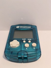 SEGA Dreamcast Clear Aqua Blue Visual Memory Unit VMU DC Japan Import US Seller